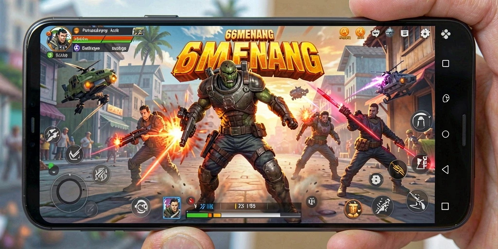 Tampilan gameplay 66MENANG yang penuh aksi dan seru.