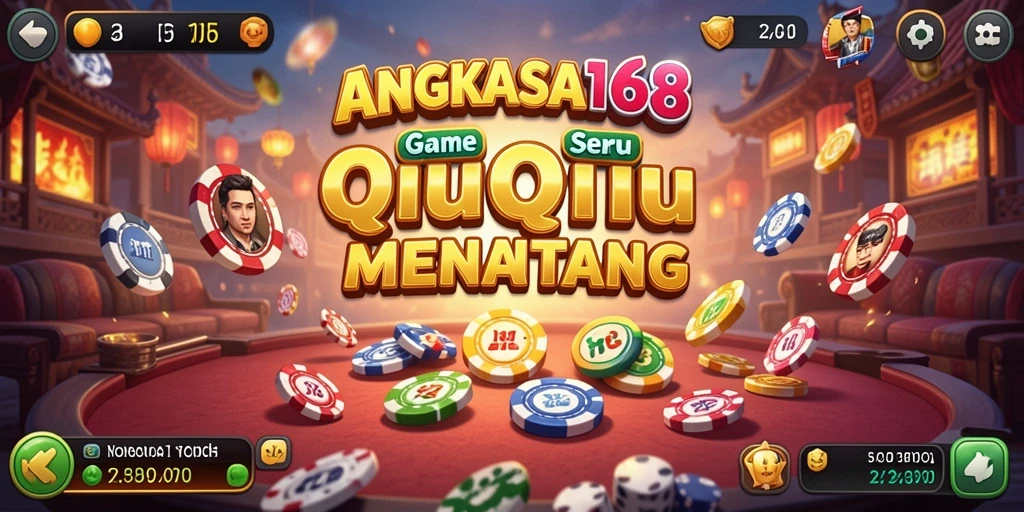 Tampilan gameplay seru QiuQiu di ANGKASA168.