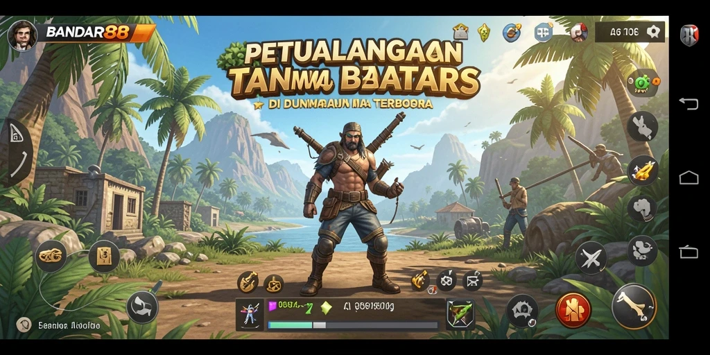 Screenshot utama BANDAR88 menampilkan dunia Open World yang luas dan menarik.