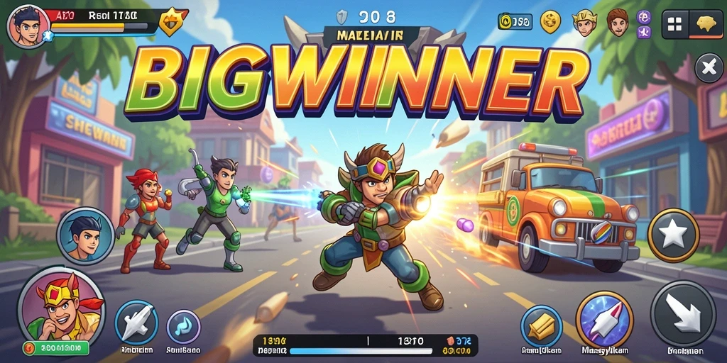 Tampilan menarik dari gameplay BIGWINNER yang menantang dan seru.