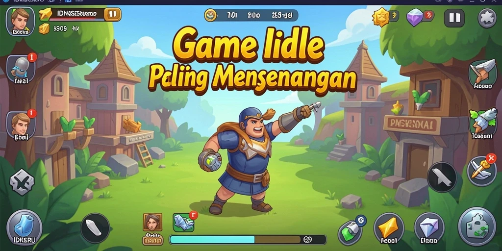 Tampilan gameplay seru dalam IDNSERU yang menggugah semangat.