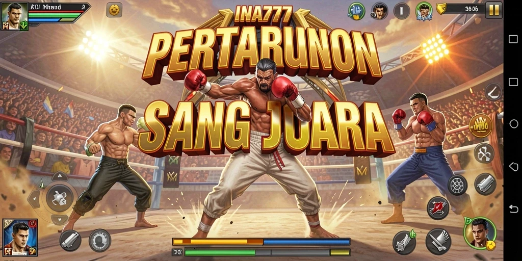 Gameplay pertarungan seru di INA777 dengan karakter unik.