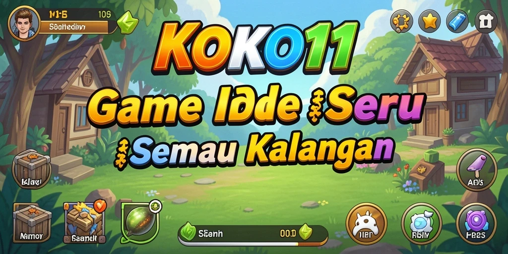 Screenshot utama KOKO11 menampilkan gameplay Idle yang interaktif dan menyenangkan.