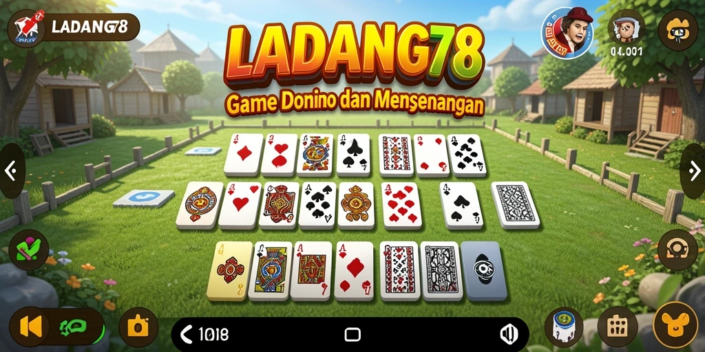 Tampilan gameplay domino yang menarik dan interaktif.
