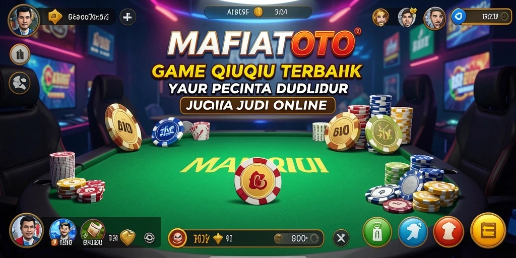 Screenshot gameplay QiuQiu MAFIATOTO yang menegangkan.