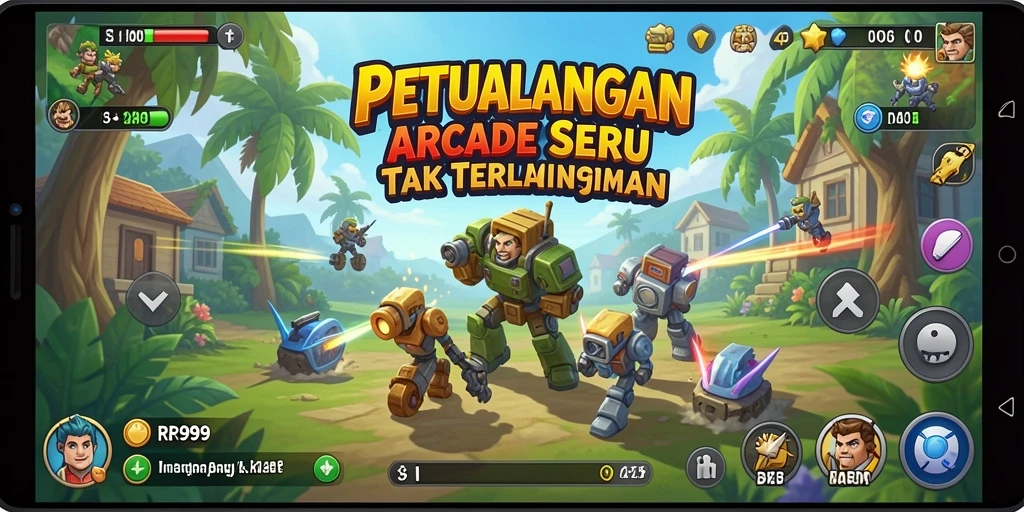 Tampilan gameplay seru dan menantang dari RR999 yang memikat.