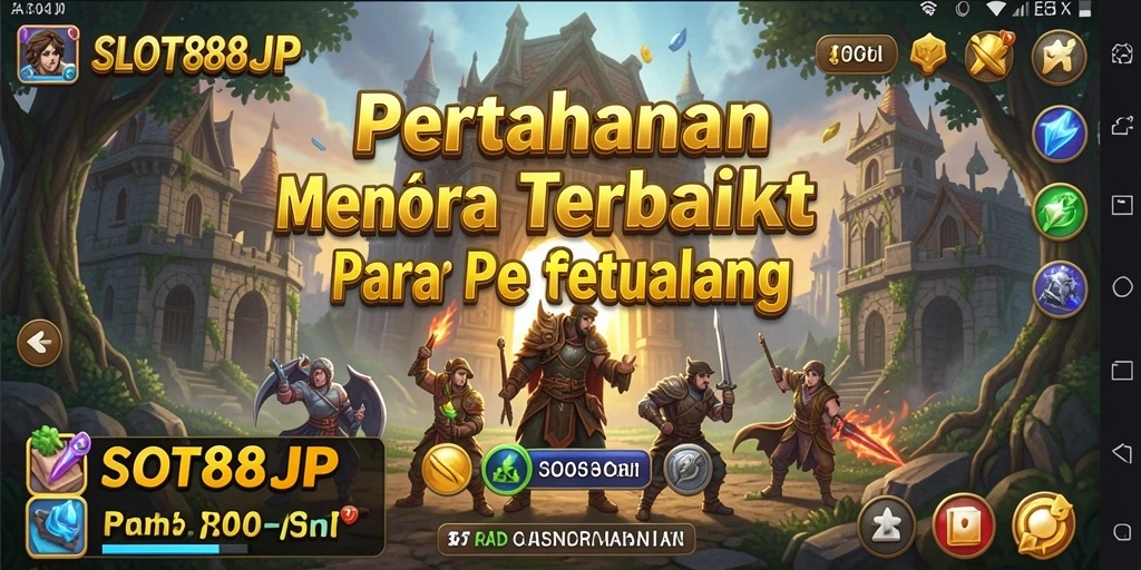 Tampilan menakjubkan dari gameplay Tower Defense yang menantang.