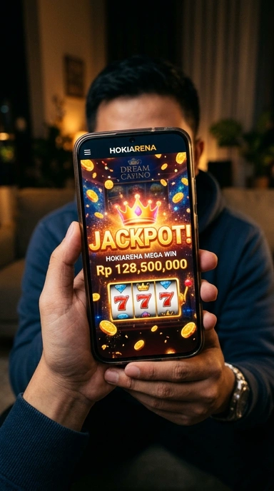 Screenshot antarmuka pengguna dari aplikasi di hokiarena.
